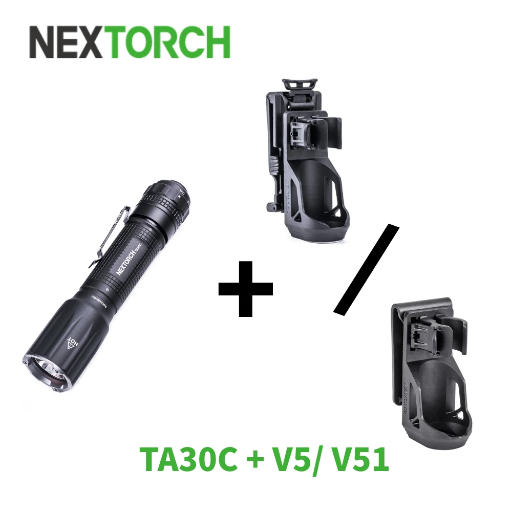 Nextorch Фонарик TA30C фонарик с футляром тактический фонарь для самообороны 1600 люмен
