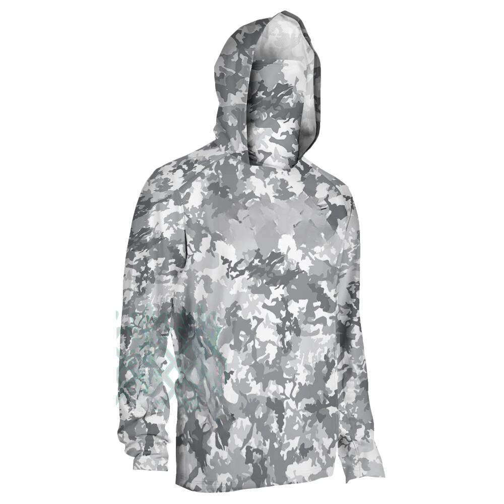 Мужская футболка с длинным рукавом капюшоном