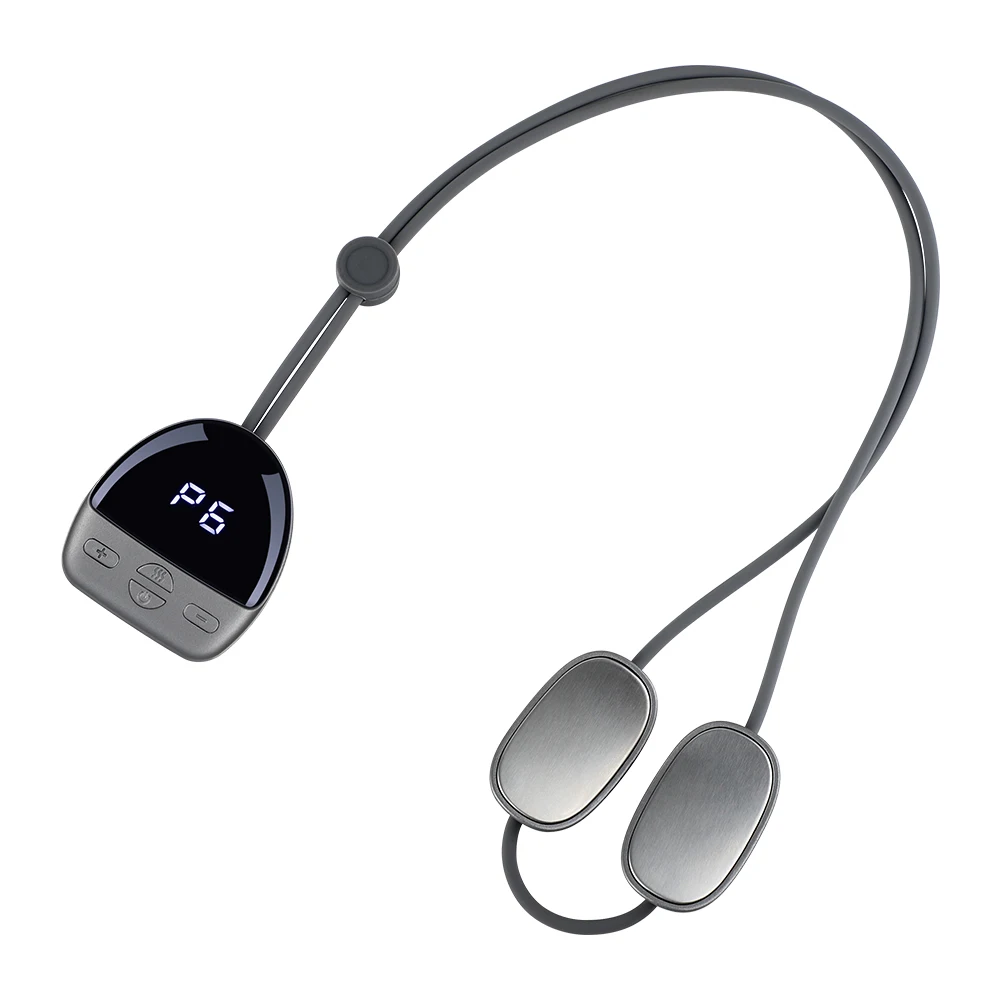

Smart Hanging Neck Cervical Spine Massager With Hot Compress Mini Portable Pulse Back Shoulder Massage Pain Relief Relaxtion