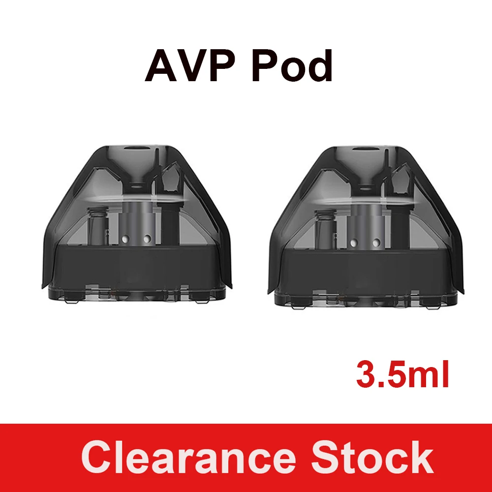 

Clearance Stock 2Pcs/Box AVP Pod 3.5ml Vape Cartridge For AVP Pod 1.2ohm Cotton 1.3ohm ACC Ceramic 0.6ohm mesh Coil