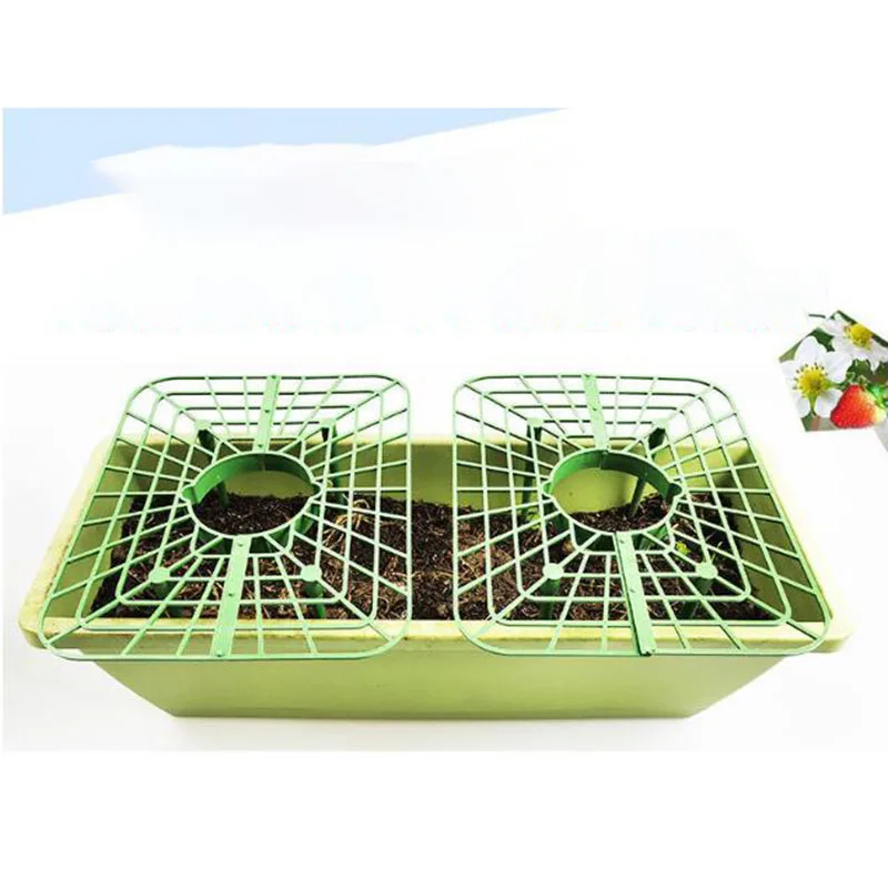 

Square Strawberry Stand Frame Holder Balcony Planting Rack Fruit Support Flower Climbing Vine Pillar Garden greenhouse supplies