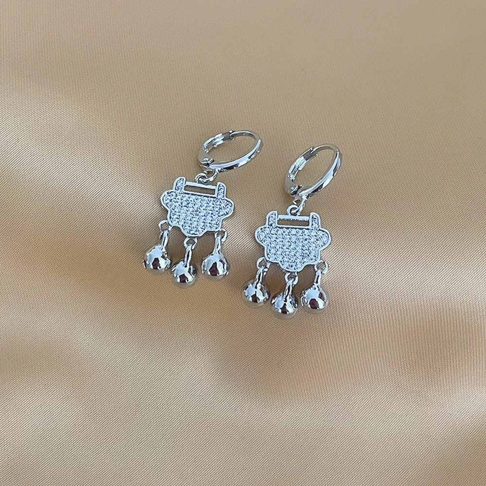 

KAROPEL New 925 Sterling Silver Fancy Chinese Lucky Lock Charm Inlaid Zircon Manual S925 Silver Circle Pendant for Women Jewelry