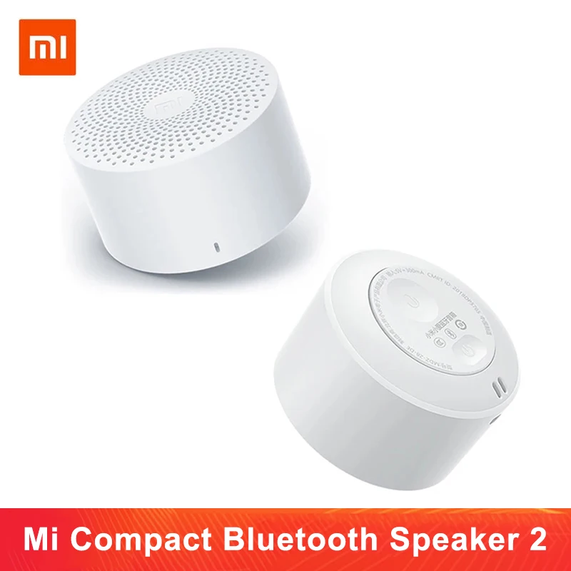 

Xiaomi Mi компактная Bluetooth-Колонка 2 портативная версия Беспроводная смарт-Голосовое управление Громкая связь басовый динамик som оригинал