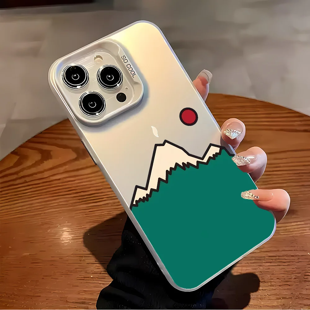 Модный чехол для телефона P-Patagonia iPhone 16 15 14 Plus 13 12 11 Pro Max X Xs XR 8 7 матовый красочный