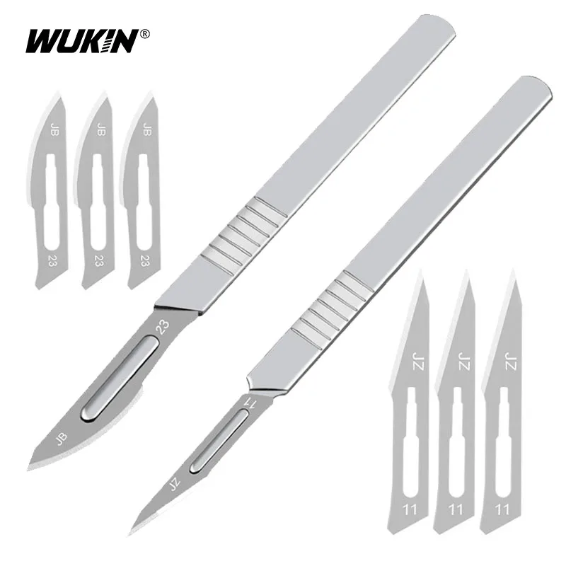 Sharp Knife Surgical Blade With Carbon Blades Stainless Steel Handle DIY Wood Cutting Carving PCB Repair Tool