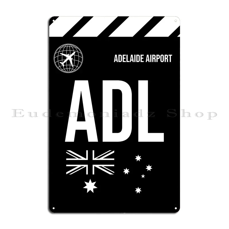 Adl Adelaide Австралия металлическая табличка плакат домашний дизайн создать