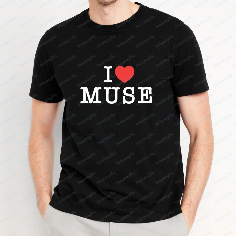 Новые топы и футболки с изображением ретро-рок-группы Muse. Повседневные топы в стиле стритвир с круглым вырезом. Удобные футболки. (art.: 3920dcf07e143) - 3920dcf07e143