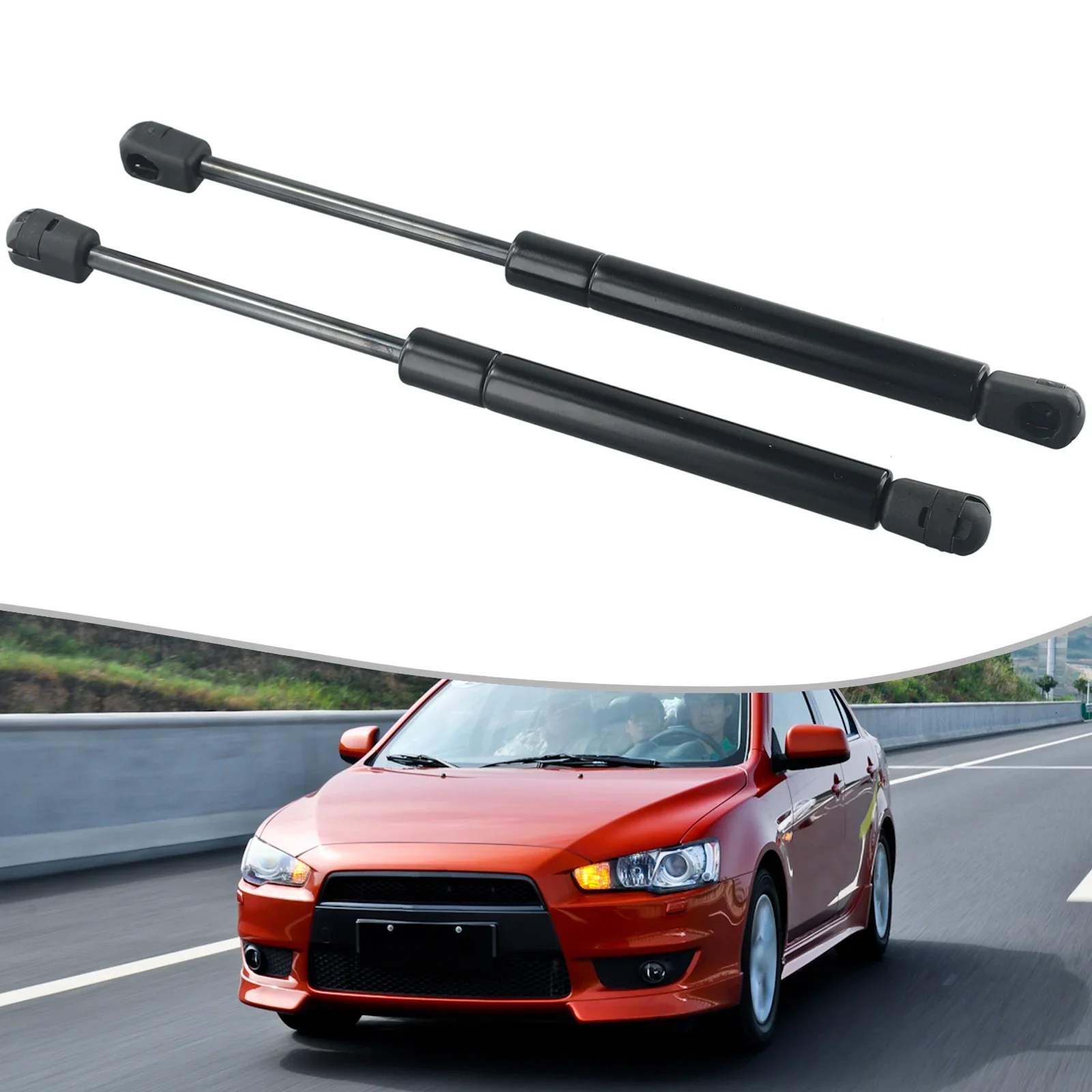 Фото Запасные амортизаторы задней двери багажника (пара) для Mitsubishi Lancer EX/EVO 08-15, подходят для подъема задней двери багажника. №2