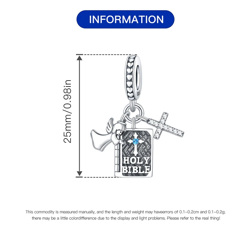 Женский кулон из серебра 925 пробы с распятием