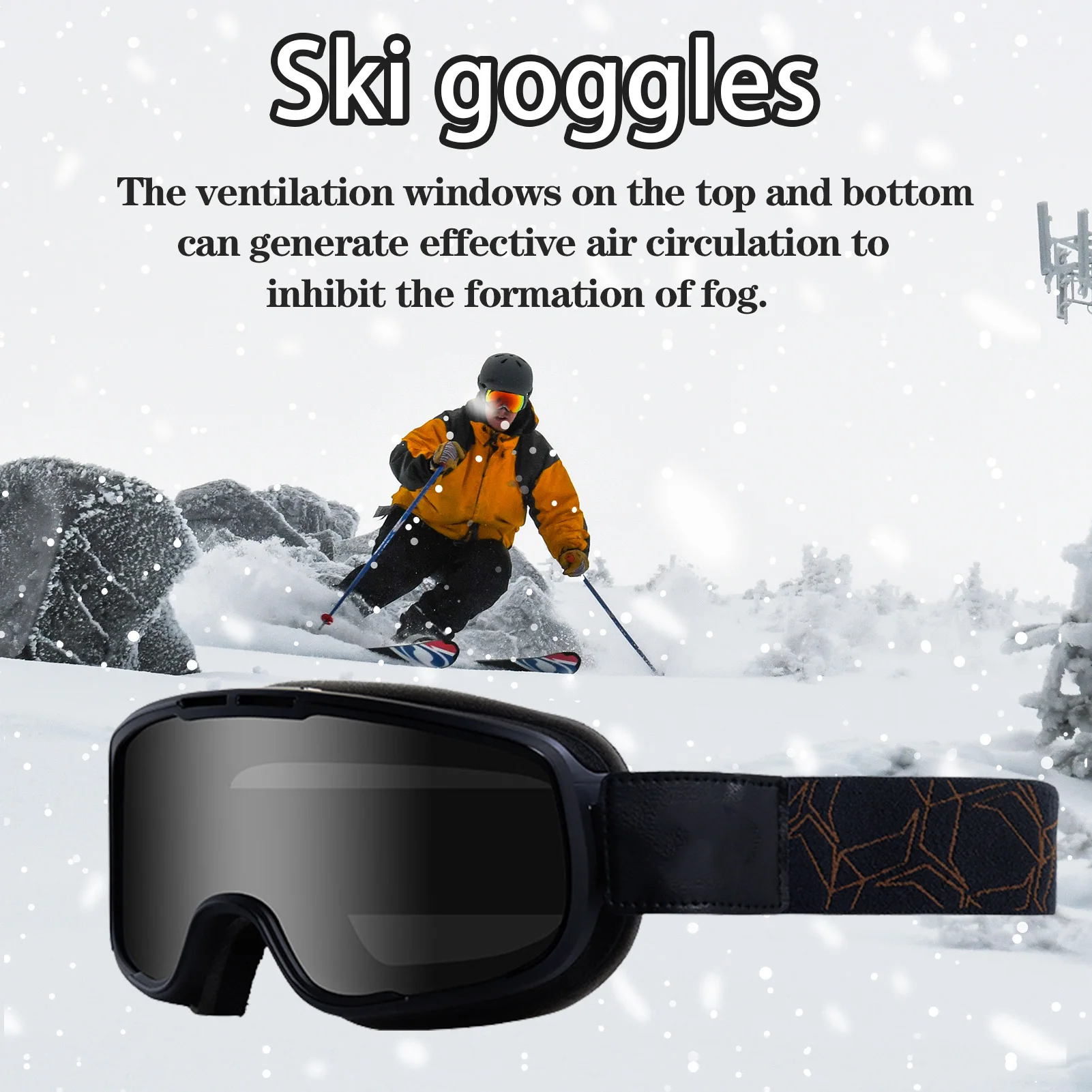 Лыжные очки лыжные для сноуборда снега мужчин женщин взрослых молодежи защита от