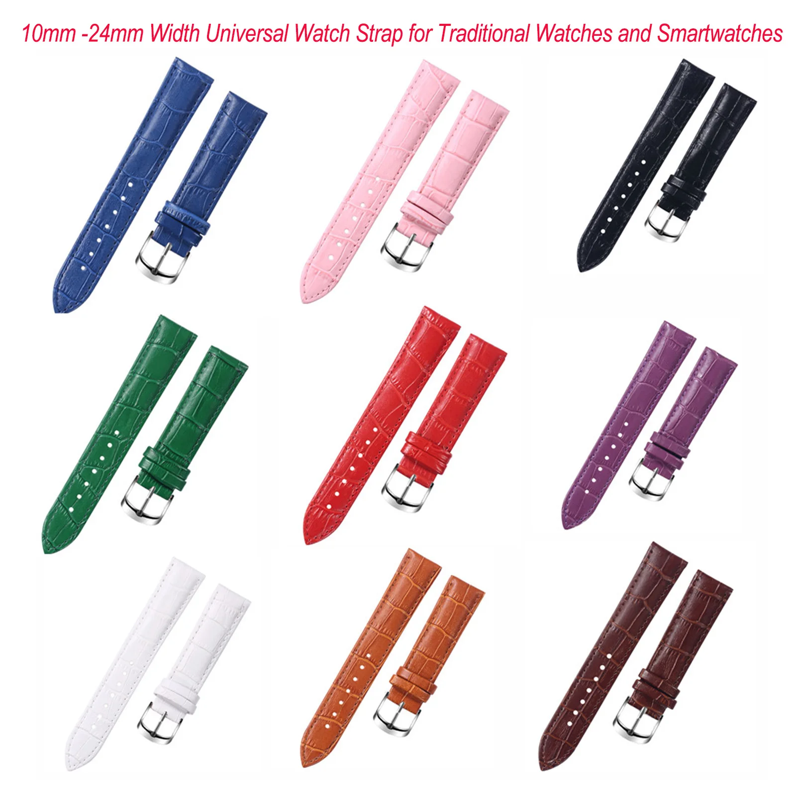 

Ремешок из натуральной кожи для наручных часов, Универсальный сменный браслет для мужчин и женщин, 10 12 мм 13 14 мм 15 16 мм 17 18 мм 19 20 мм 21 22 мм 24 мм