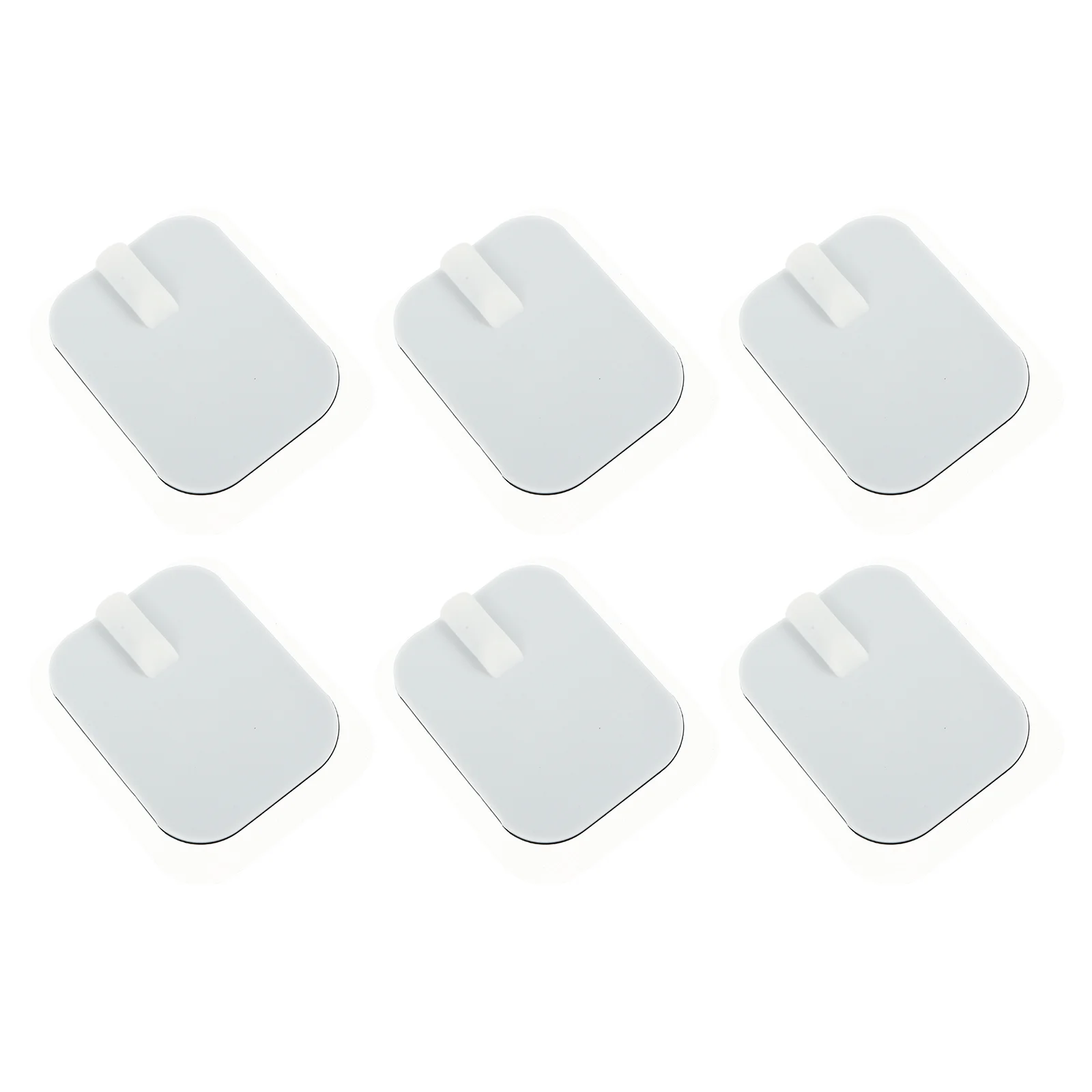 

6Pcs Electrode Pads Square Therapy Patches Silicone Electrode Pads Self-adhesive Patches