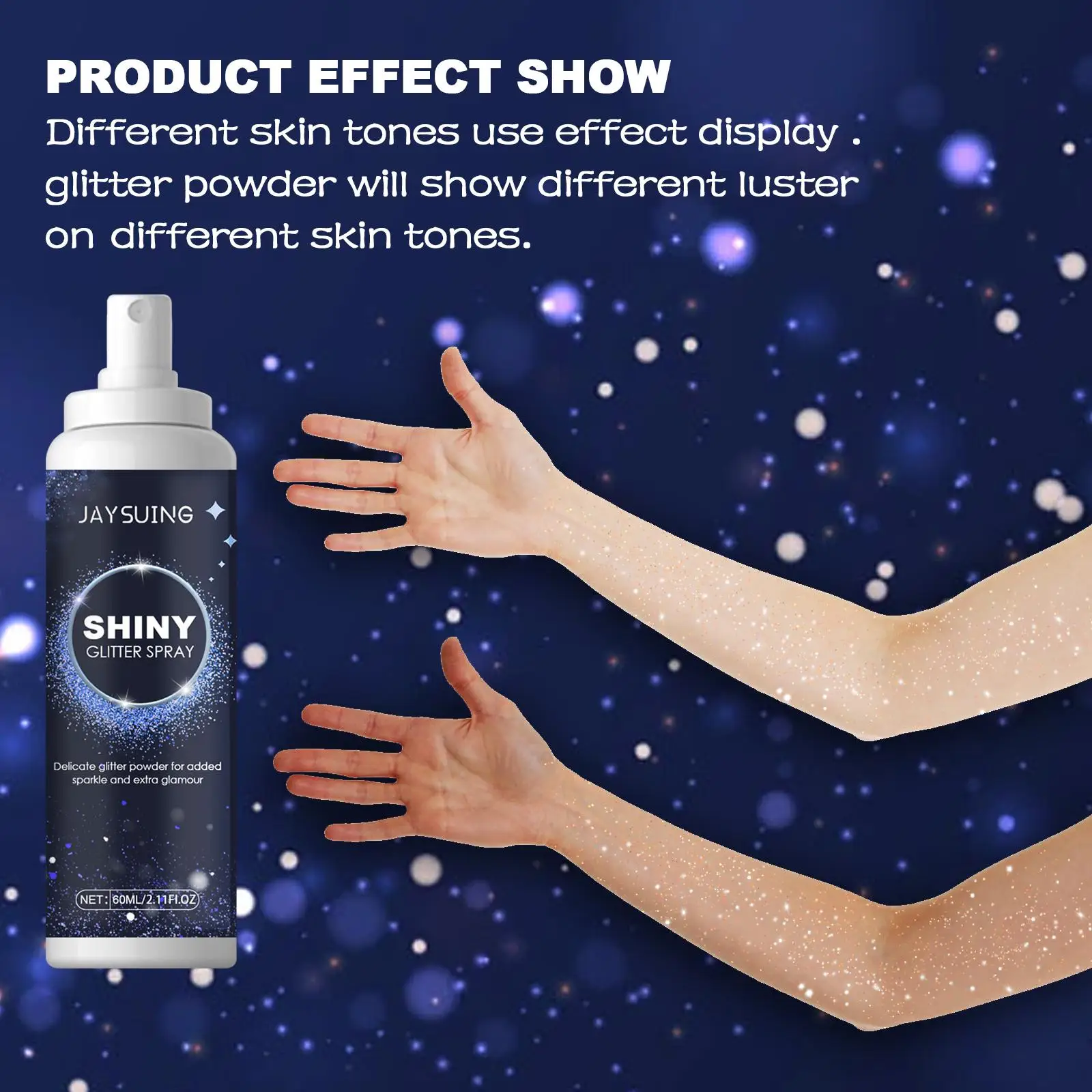 ,  S Shimmery Holographic   Hair  Spray Has Refreshing Texture  Non Greasy.