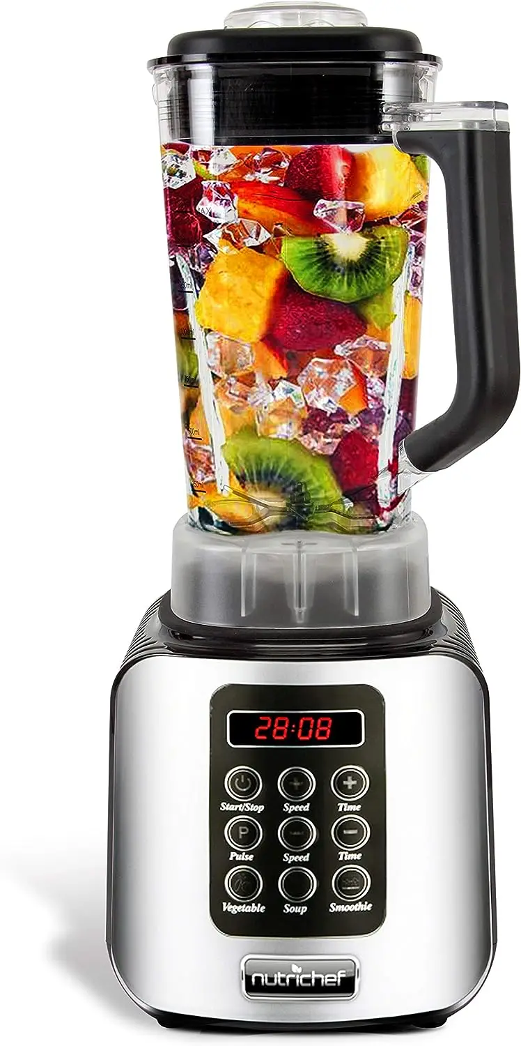 

Kitchen Countertop Blender - Professional 1.7 Liter Capacity Home Food Processor Compact Blender for Shakes and Smoothies w/ Pul