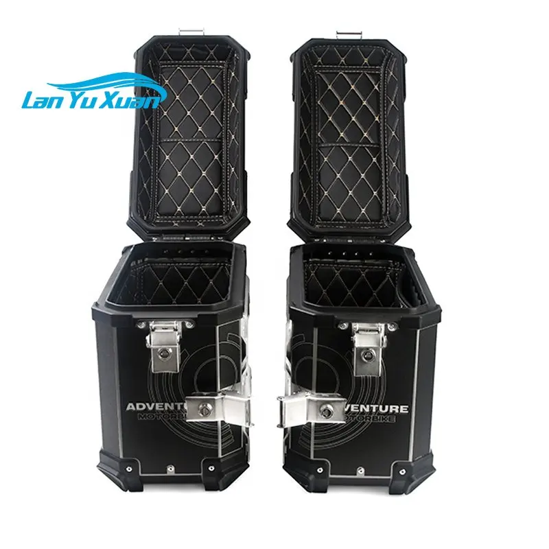 

38L Aluminum Alloy Plate Motorcycle GS ADVENTURE Printing Sticker Motor Side Box Travel Case Tool Box