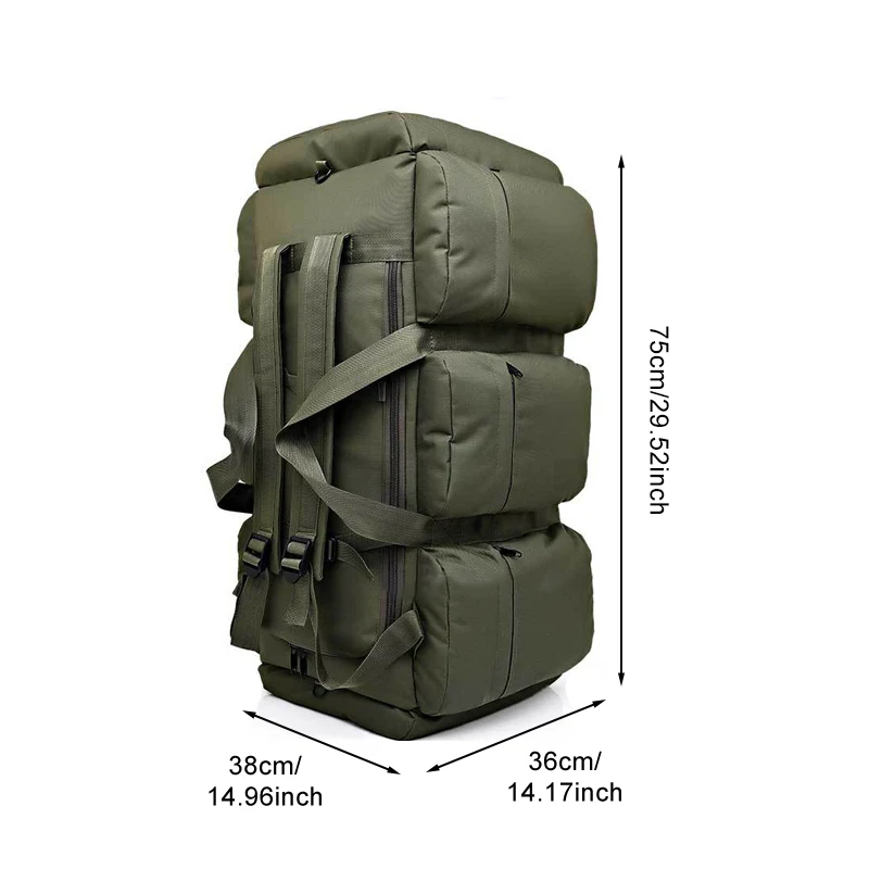 90L Large Capacity Men's Travel Bags Tactical Backpack Waterproof Hiking Climbing Camping Rucksack Sports Outdoor Bag Supplies