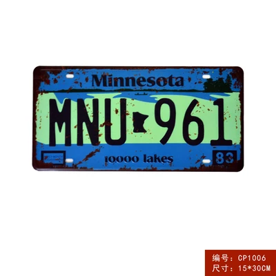 

Car Metal License Plate Vintage Home Bar Decor Tin Sign Bar Pub Garage Decorative Metal Sign Wall Decor Metal art Metal Plaque