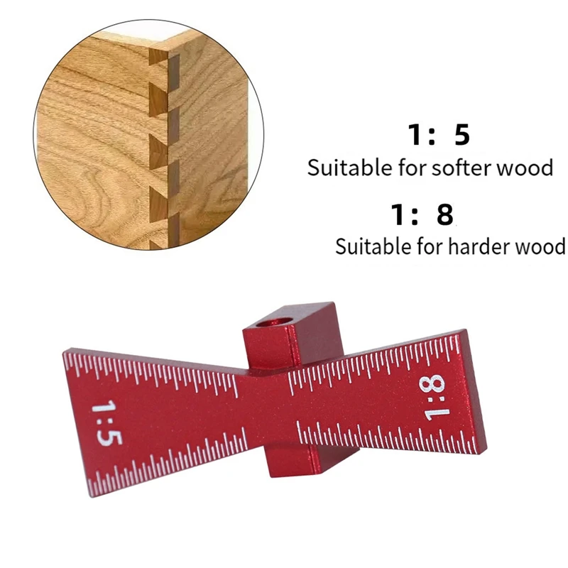 Шаблон для маркировки соединения &quotласточкин хвост&quot из алюминиевого сплава 1:5