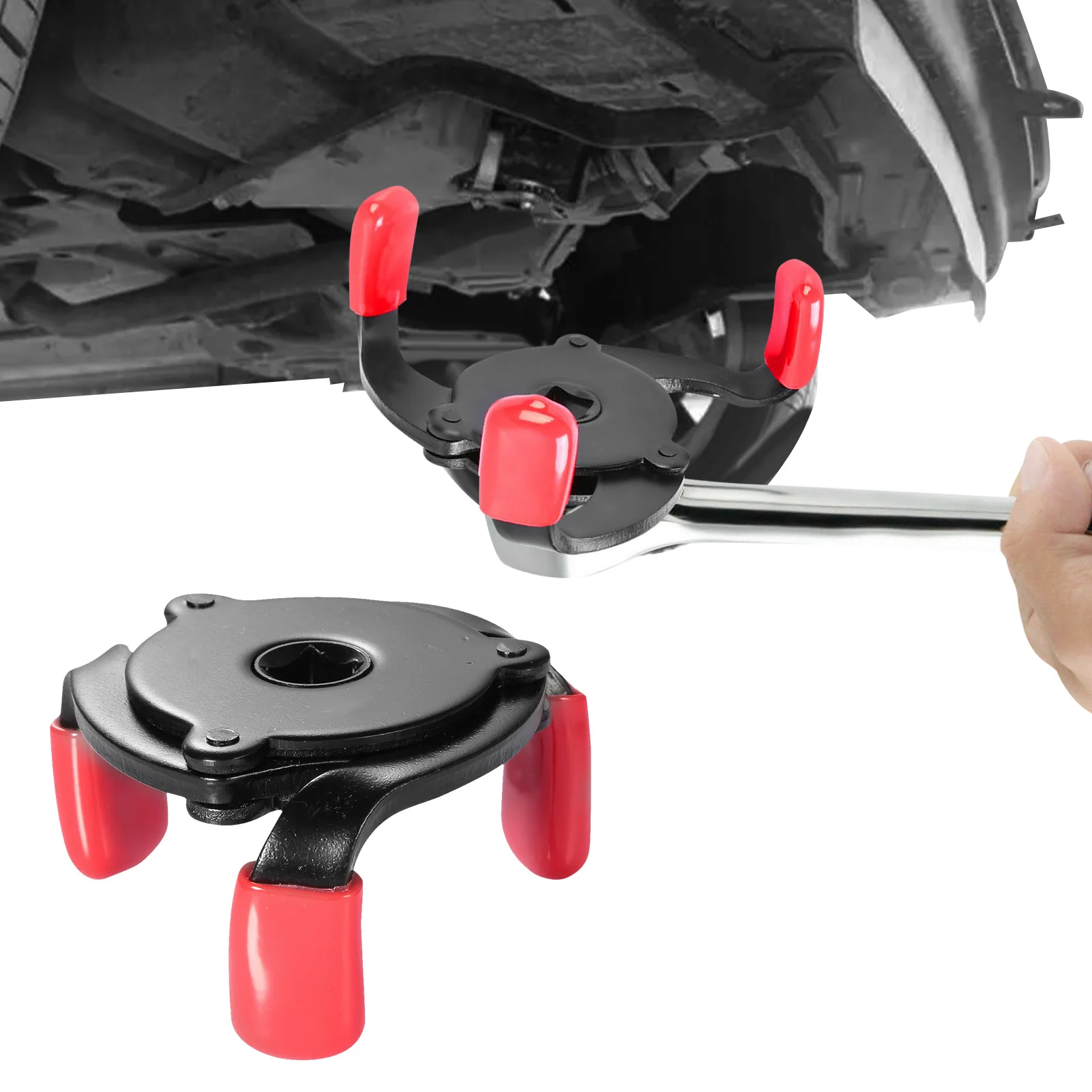 

Регулируемый инструмент для удаления масляного фильтра с тремя губками