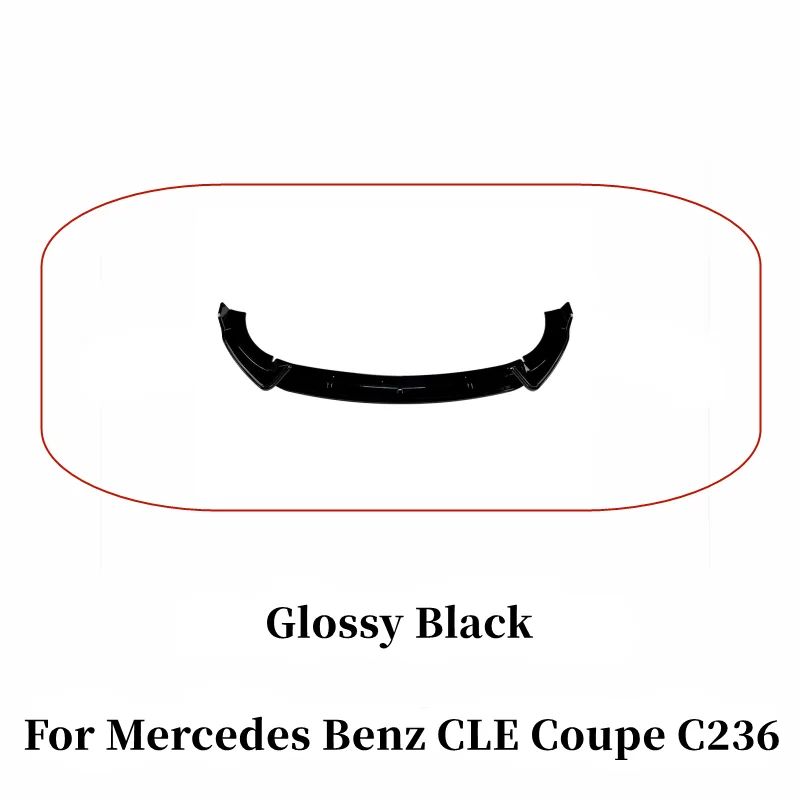 

Сплиттер переднего бампера для Mercedes Benz CLE Coupe C236 2024 +, комплект спойлера для подбородка, защита корпуса, внешние аксессуары