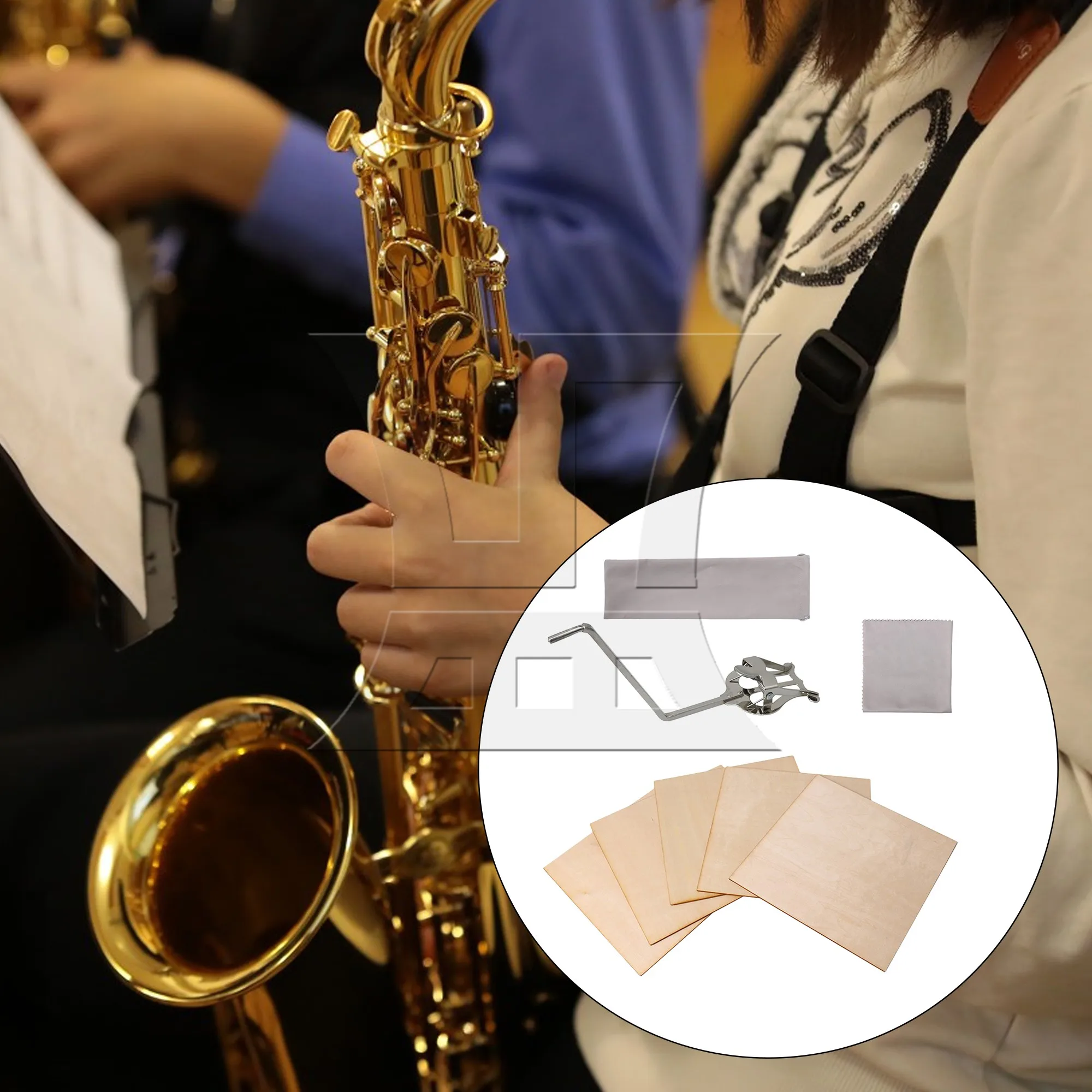 Музыкальная подставка Sax Lyre 6 шт. 0 16 дюйма круглая розетка и пробковый лист