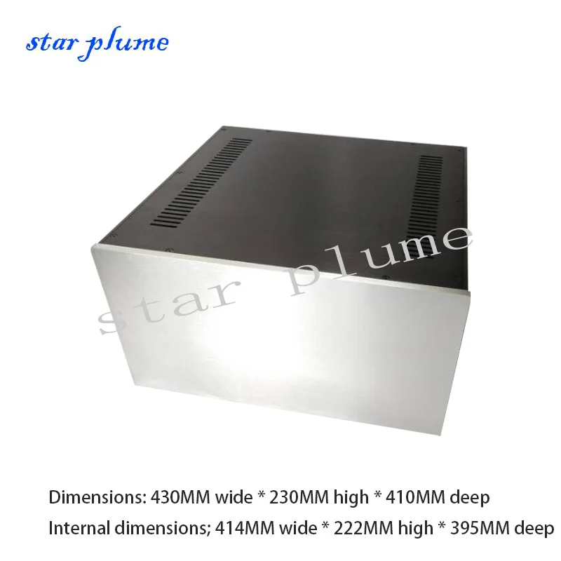 

4323 All-aluminum Power Amplifier Case With Large Internal Space CD/Combined/HTPC Preamplifier Chassis（430*230*410mm）DIY Box