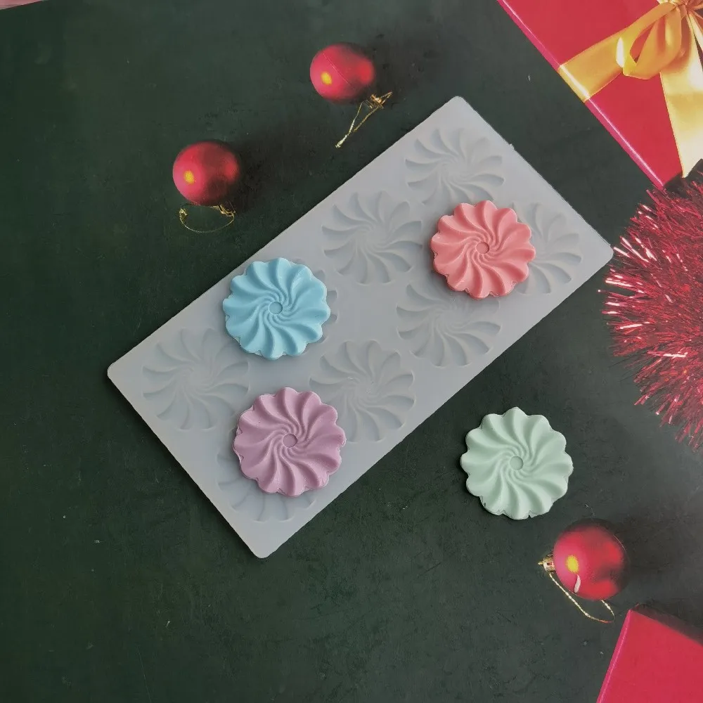 

Diy Silicone Chocolate Decorative Mold 8 Vortex Fondant Candy Mould Cake Decorating Making Home Kitchen Handmade Baking Tools