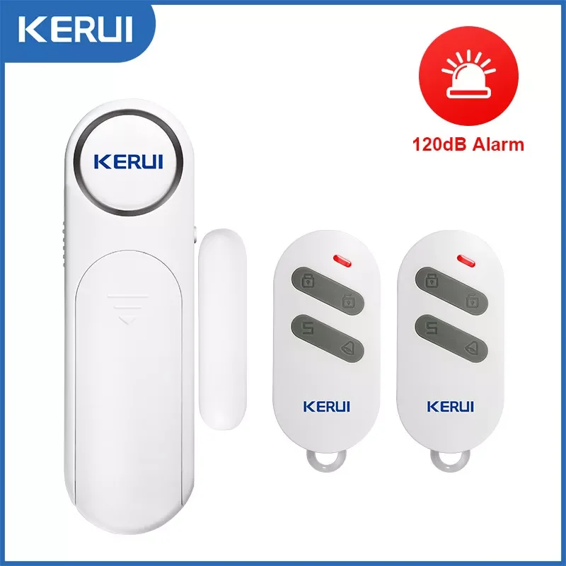 

2022 KERUI Wireless Door/Windows Sensor Alarm 300ft 120dB Anti-Theft Smart Remote Control For Kids Cabinet Safety Home Security