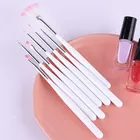 Кисти для ногтей маникюра Кисть для геля для нейл-арта 7 шт.компл. кисть для ногтей акриловая жидкая пудра резьба гель Кисть для ногтей акриловый