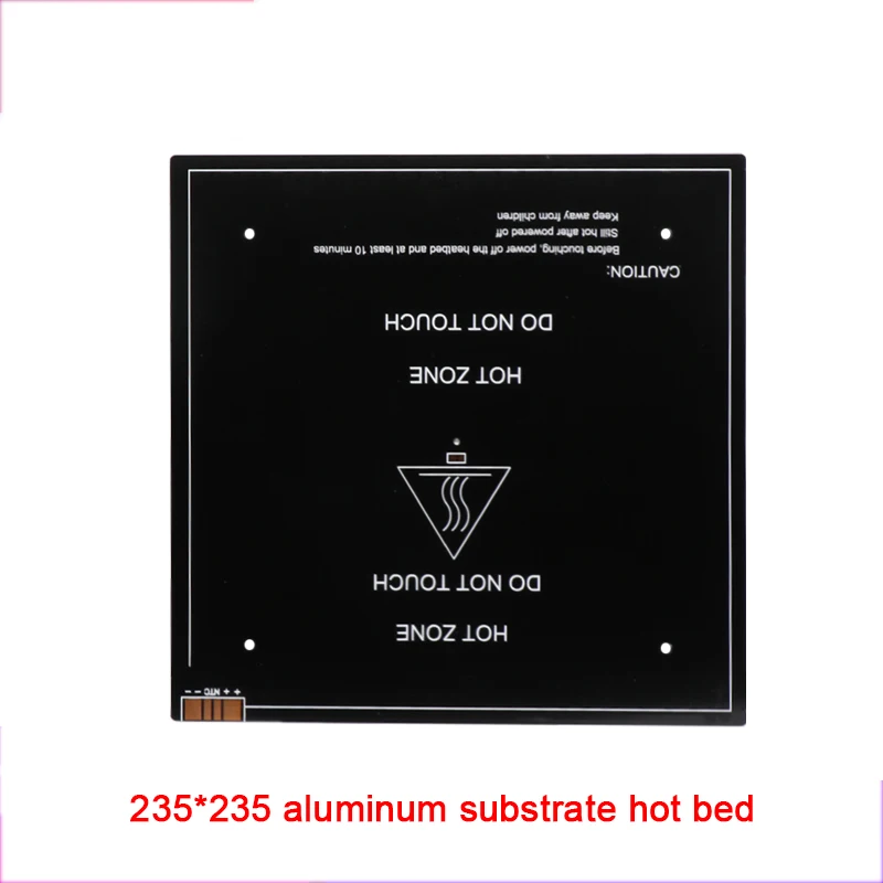 

3D Printer DIY Accessories MK3 Aluminum Substrate Hot Bed Platform Heating Aluminum Plate 235 * 235 * 3mm 24V