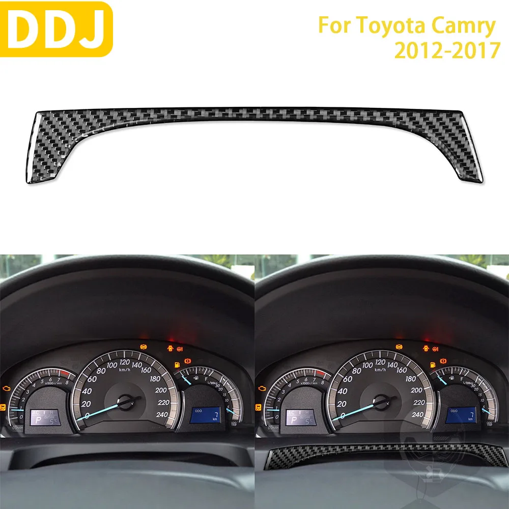 

Автомобильные аксессуары для Toyota Camry 2012-2017, азиатское издание, карбоновые внутренние наклейки на спидометр