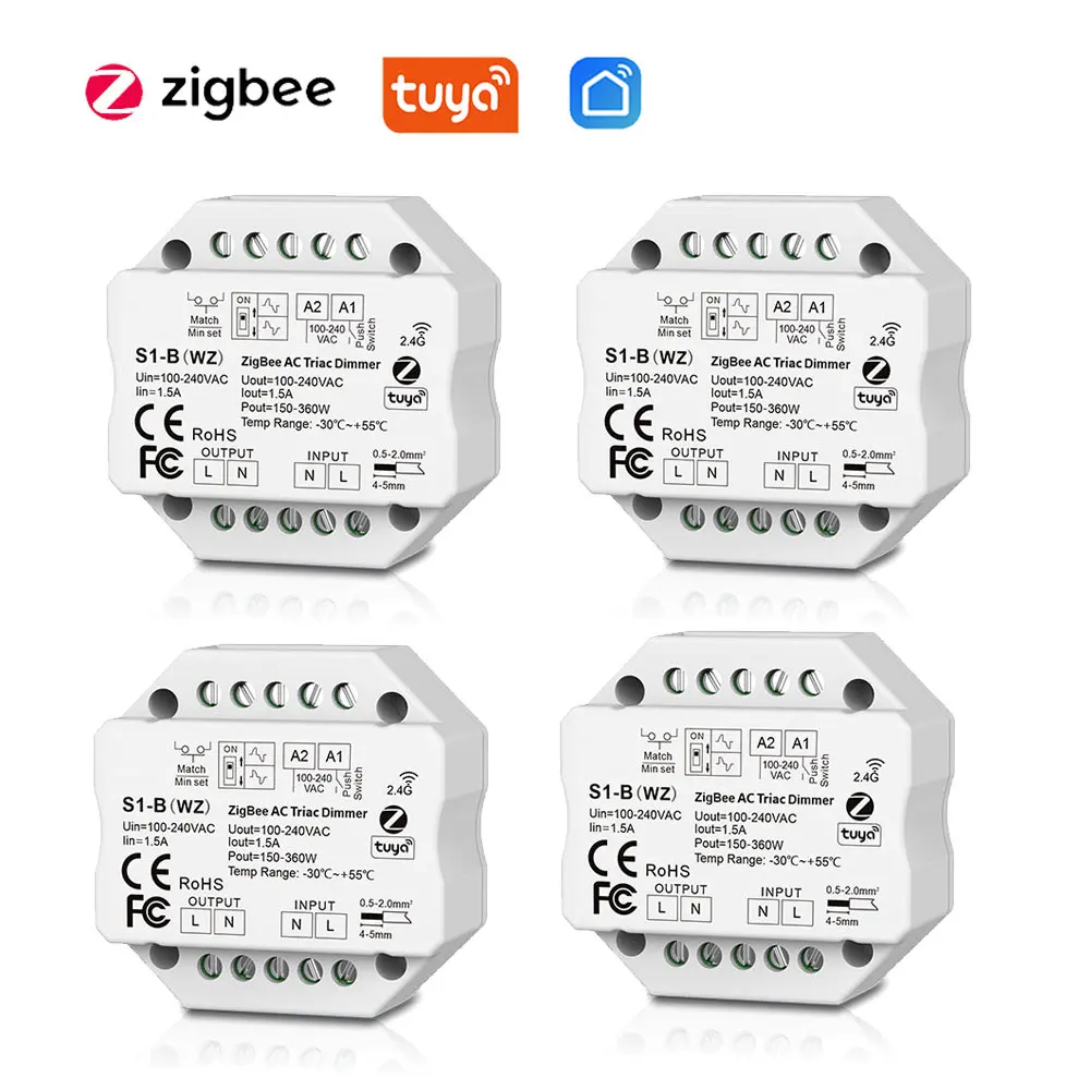 

CENFAYA Zigbee Диммер 220В для LED ламп