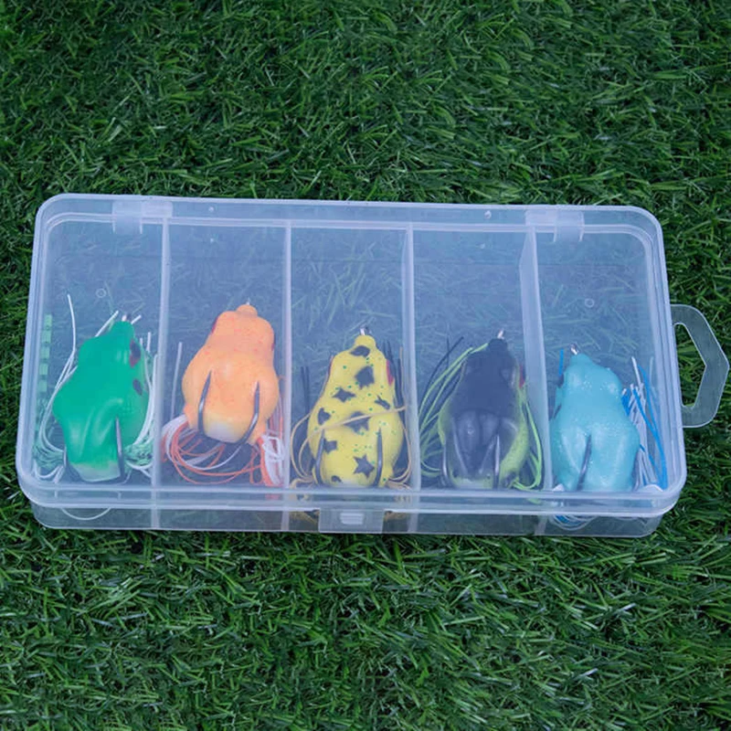 Приманка для рыбалки в виде лягушки пресной воды - 55 мм 10 г черная приманка рыбы с