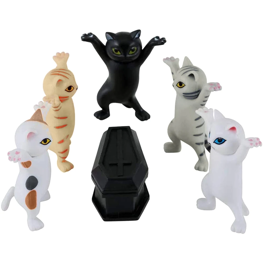 5 шт./компл. забавная ручка в виде кошки держатель для наушников гробе домашний