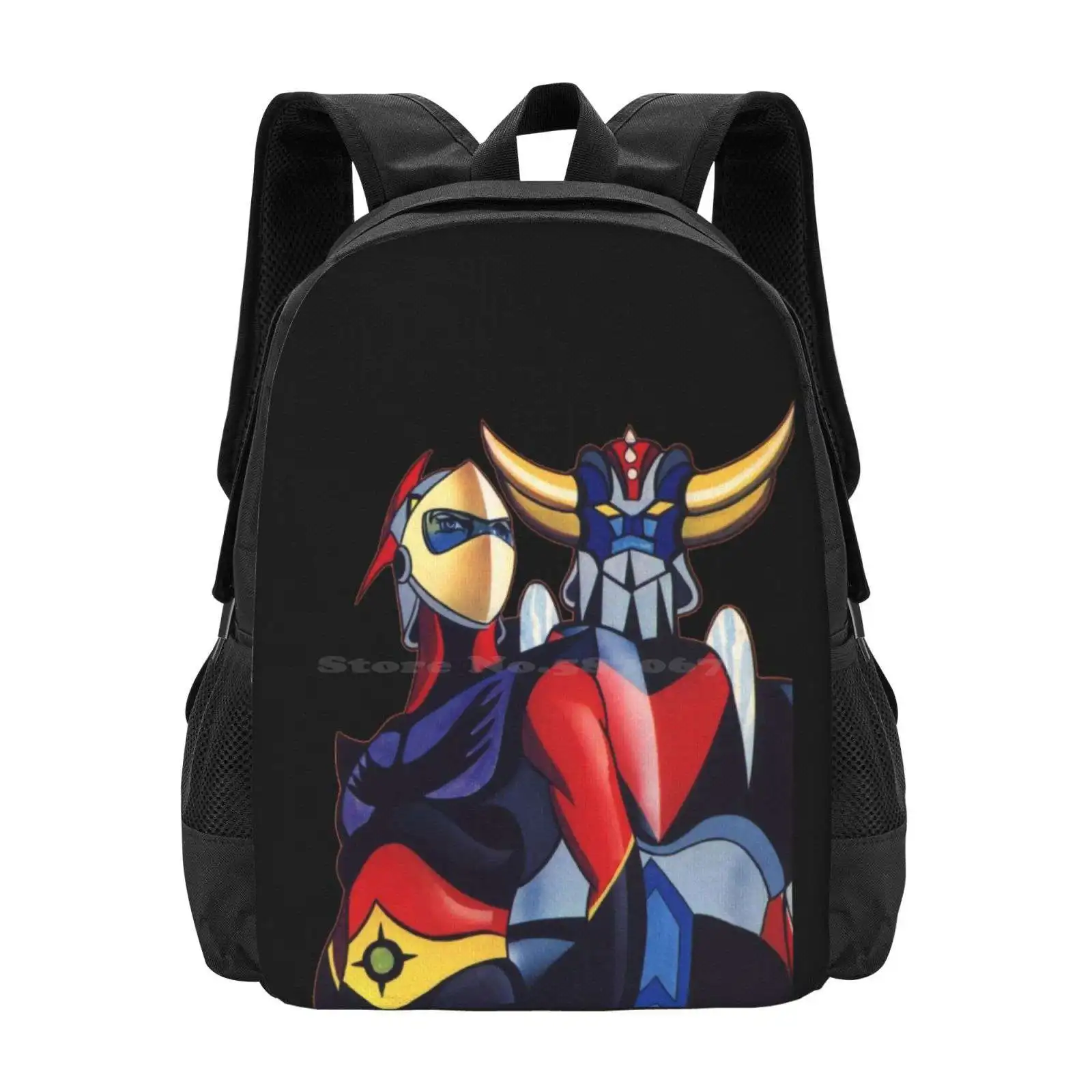 

Goldrake School Bags Travel Laptop Backpack Ommik Cool Geek Goldrake Goldorak Ufo Robot Actarus Grendizer Grendikaiser Cartoon