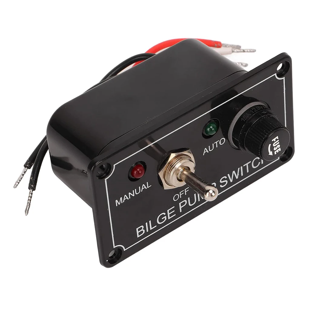 

Черная панель переключателя насоса ручное выключение лодки переключатель ATV откачивающий насос переключатель насоса Rv тонкая работа