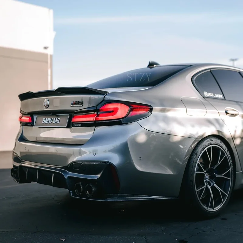 Фото Для BMW 5 серии G30 G38 F90 M5 530i 530d 540i M550i M550d 2017-2023: Задний спойлер Pro Style Performance, крыло багажника, элементы обвеса №4
