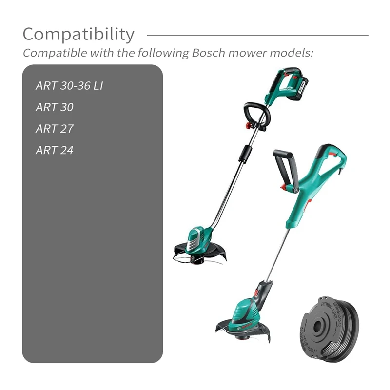 

4 шт., сменные катушки для триммера, 1,65 мм, 6,1 м