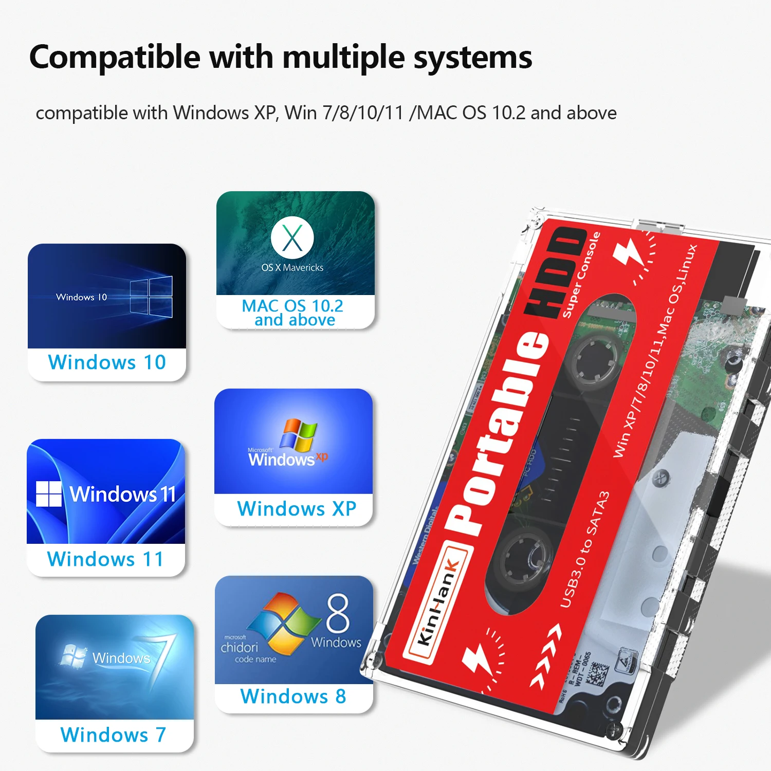 2T HDD Портативный внешний игровой жесткий диск подходит для супер консоли ПК Mini /X86