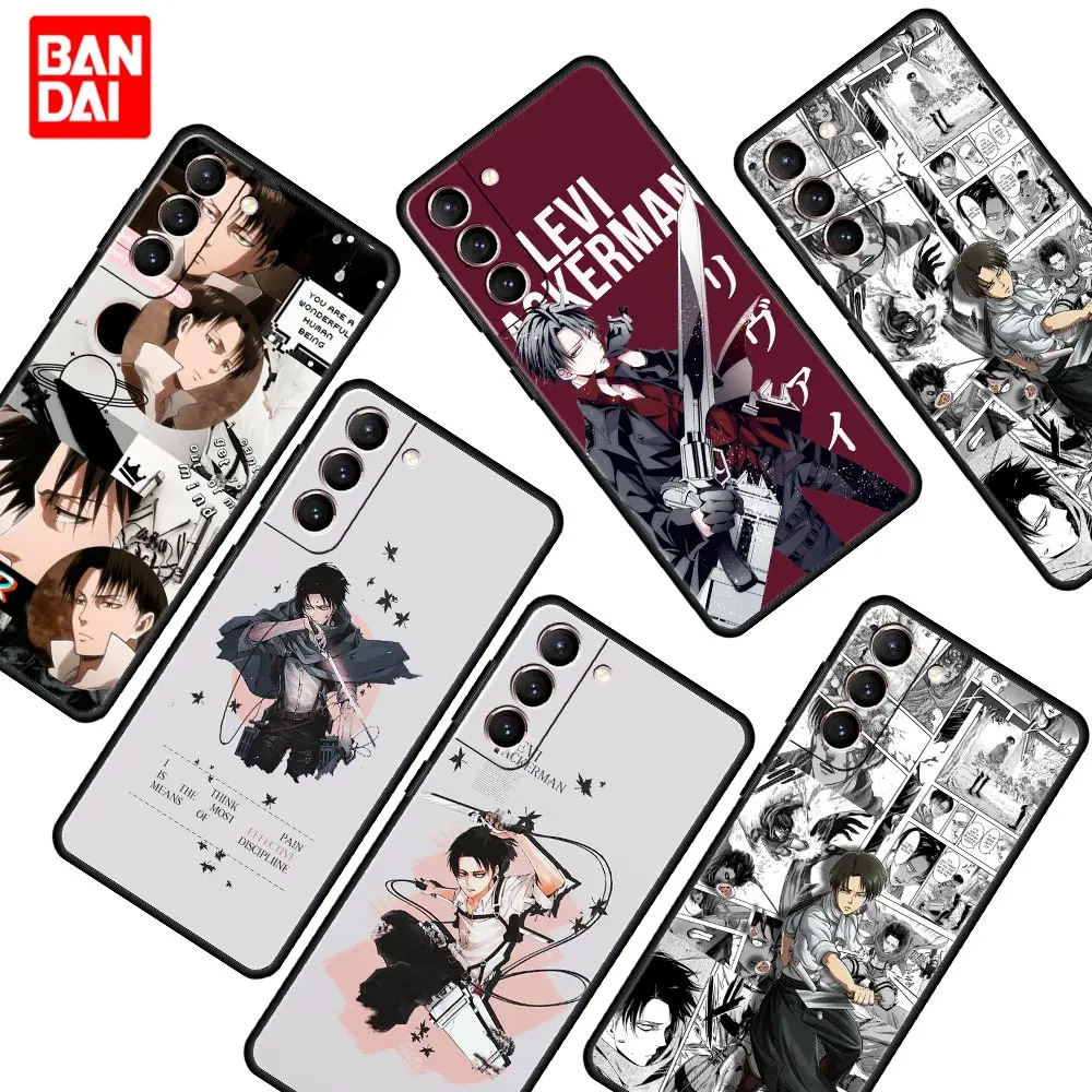 

Attack On Titan Cartoon Case for Samsung Galaxy A12 A52 S20 FE A51 A50 S21 A21s Ultra Silicone Full Bag Cover Style Cell Black