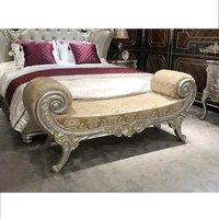 european style bed stool solid wood bedroom bed couch living room sofa stool shoe stool luxury bedside bench