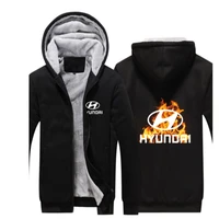 new winterr hyunori logo hoodies harajuku zipper thicken fleece jacket sport college male cotton mans casual coat warm tops