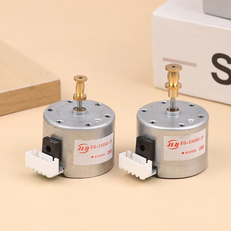 Фото EG530SD-3F DC5-12V 3-скоростной металлический двигатель проигрывателя 33/45/78 об/мин, монтажные отверстия 25 мм, рукав для проигрывателя пластинок №4