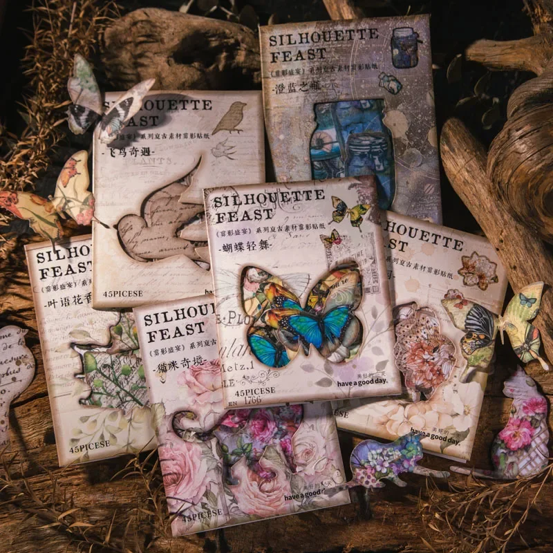 Journamm 45 шт./упак. винтажные наклейки для скрапбукинга комплект васи бумага