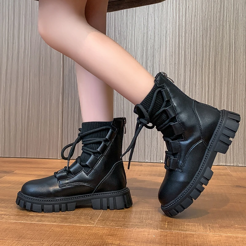 

Children Sports Boot Sock Ankle Boots Kids Microfiber Leather Autumn Boys Child Shoes For Girls 2022 School Shoes Free Shipping