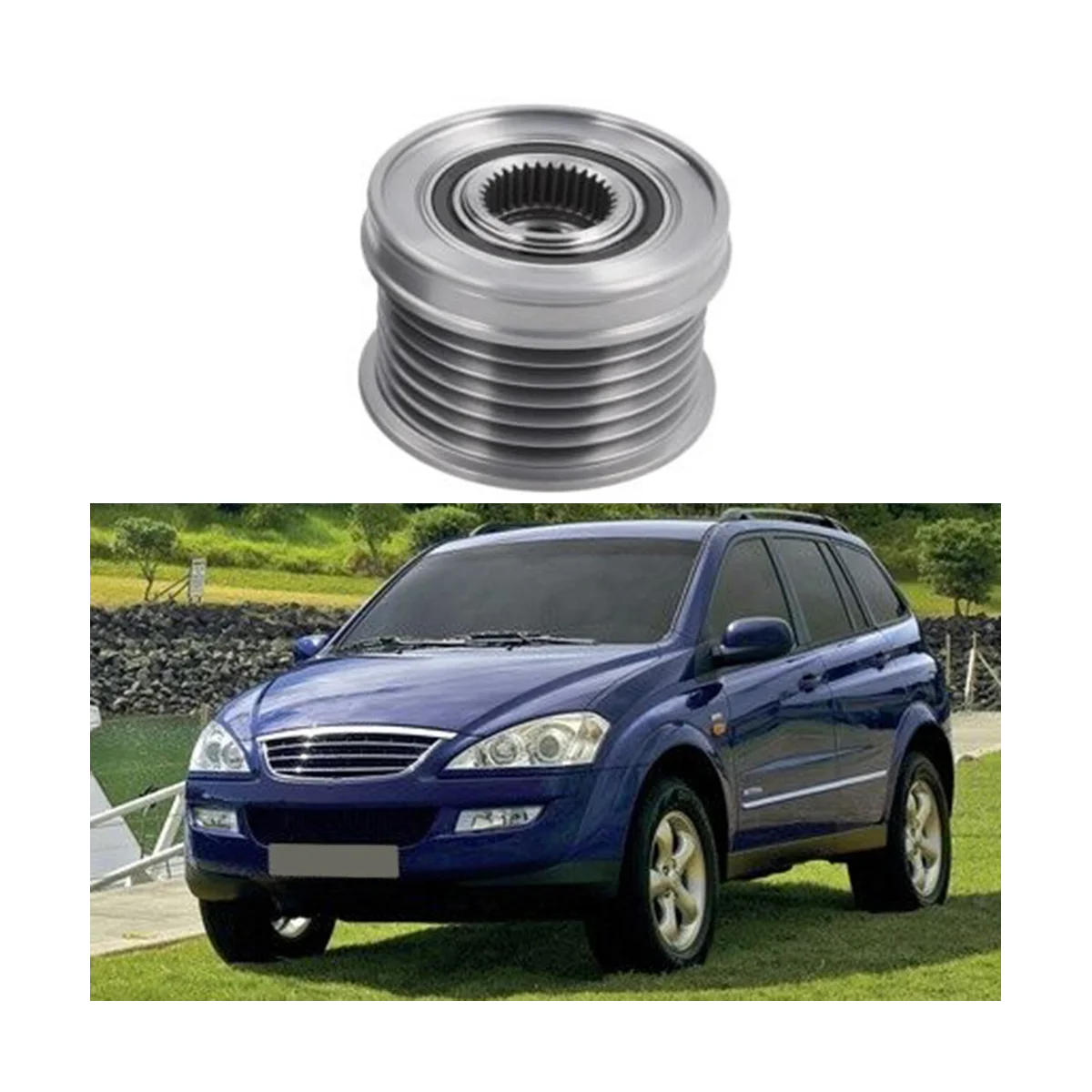 

Шкив сцепления генератора для SSANGYONG RODIUS 2,7 Xdi 2005-/KYRON 2,0 Xdi/2,7 Xdi 2005- 6621553315