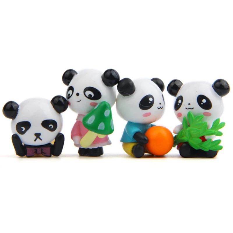 

Panda Model Cartoon Toys Miniature Figurine Decoration PVC Craft Creative Toys