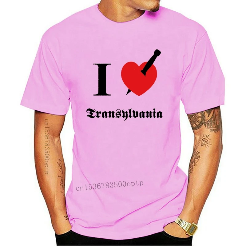 2022 neue Custom ICH liebe Transsilvanien Sommer Tops Shirt Design Crewneck 100% Gott T Shirts männer Top T-shirts