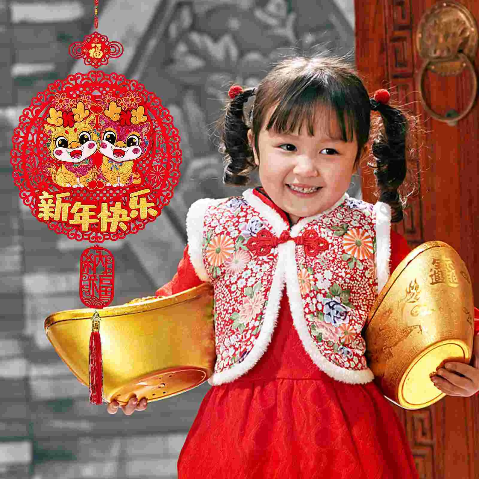 

Decorative Pendant Household New Year Decorations Spring Festival Felt Potted Party Ornaments