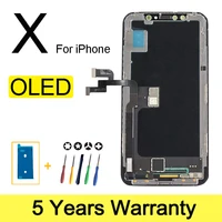 100 new oled lcd for iphone x 11 12 pro display wholesale price from factory display for iphone x xs xr screen test good touch